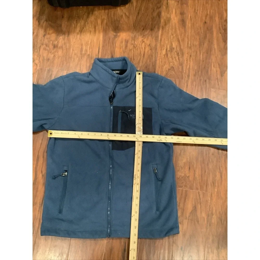 The North Face Mens Jacket Small Blue Fleece Gordons Lions Outdoors Logo